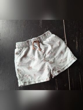 Gerber Modern Moment Green Baby Toddler Mesh Swim Shorts Trunks Ocean Size 12m